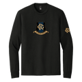 Adult "Crest" Long-Sleeve Tee - BLACK