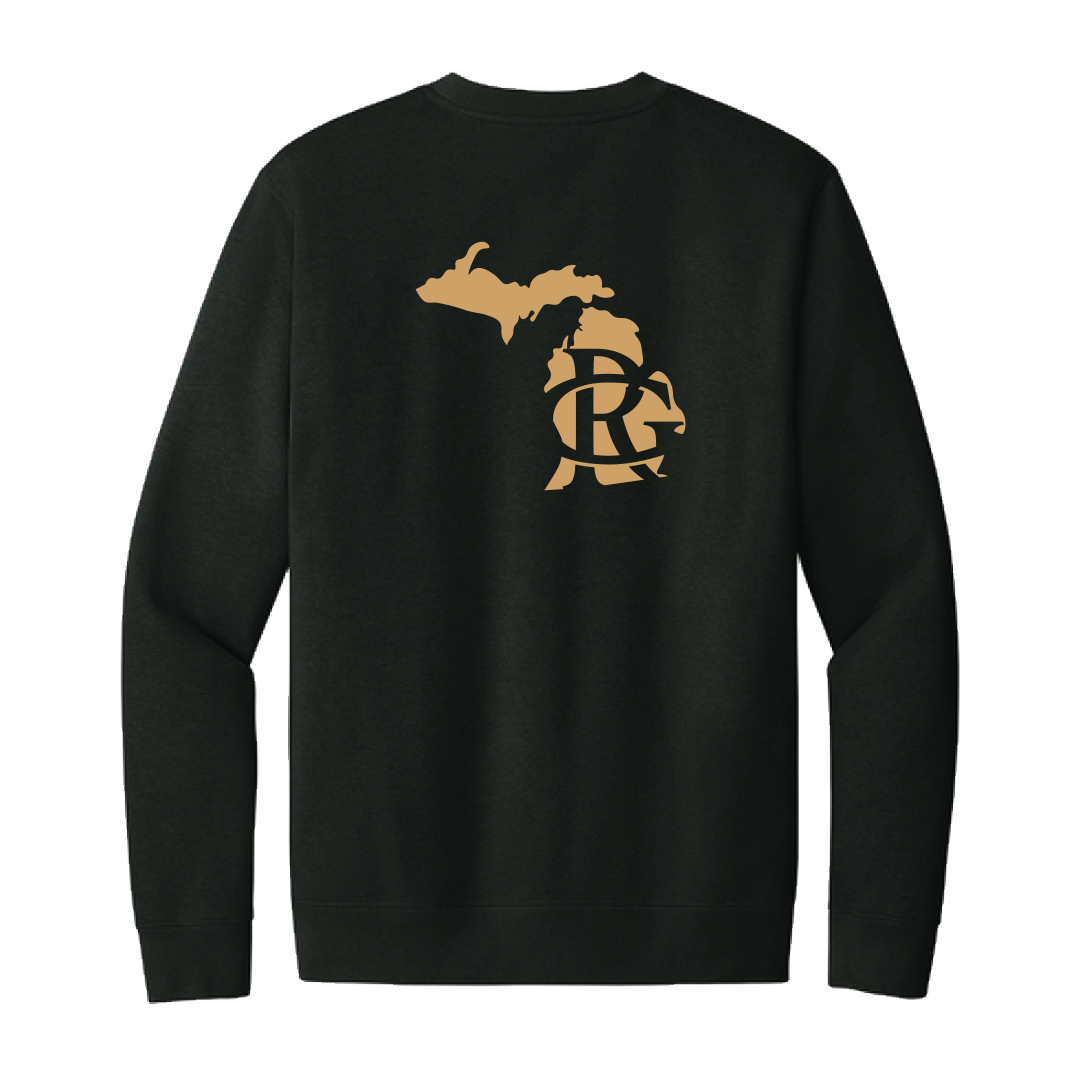 Youth "Michigan" Fleece Crew Sweatshirt