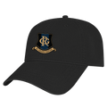"Crest" 6-Panel Adjustable Cap - BLACK